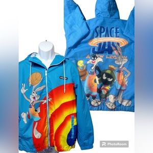 Members Only | Space Jam A New Legacy Tune Squad Team Windbreaker Loony Tunes XL